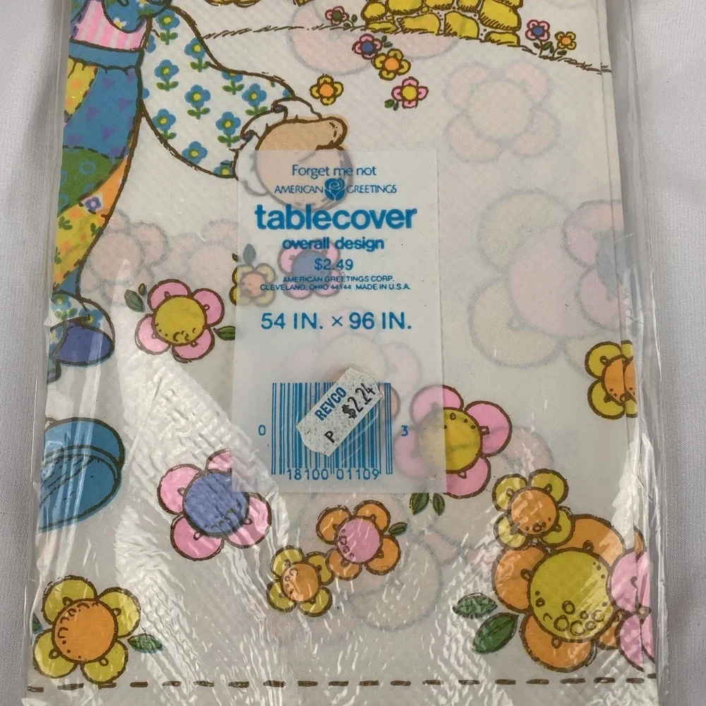 Vtg Holly Hobbie American Greetings Tablecover Made In USA NIP